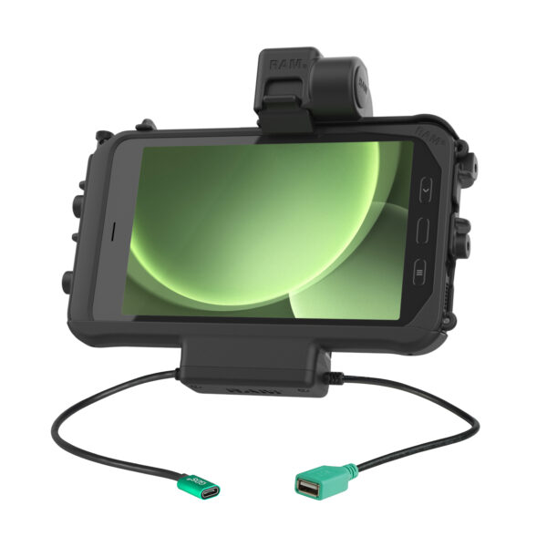 RAM Low-Profile Power più Dock USB singolo per Tab Active5 e 3 Ram Mounts RAM-HOL-SAM58CPT-1AU