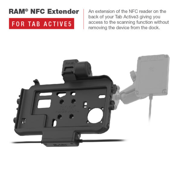 RAM Low-Profile Power più Dock USB singolo per Tab Active5 e 3 Ram Mounts RAM-HOL-SAM58CPT-1AU - immagine 5