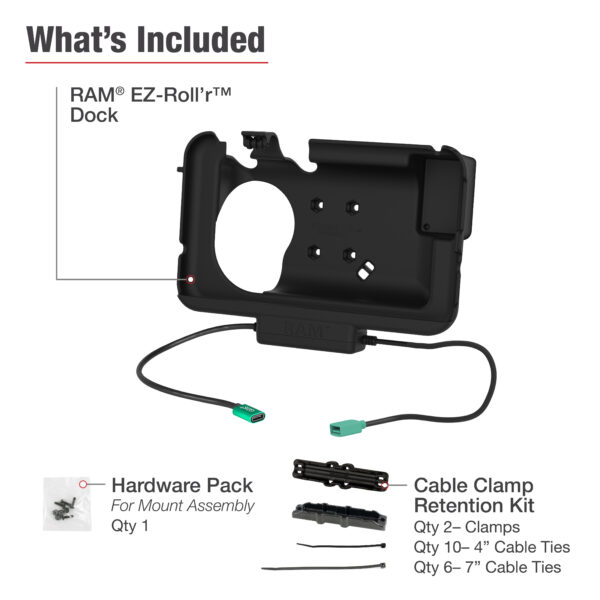 RAM Power più Data Dock per Tab Active3 con OtterBox uniVERSE Ram Mounts RAM-HOL-SAM60CP-1A-OT1U - immagine 4