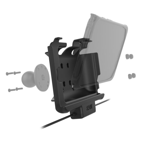 RAM EZ-Roll'r Alimentazione più Dock Dati Samsung Tab Active5 e 3 Ram Mounts RAM-HOL-SAM60CP-1AU - immagine 4