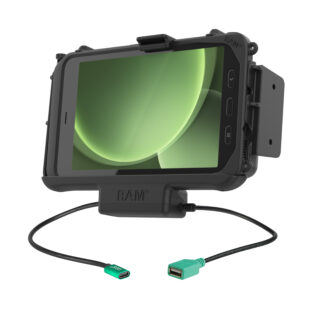 RAM EZ-Roll'r Alimentazione Modulare più Dock USB Singolo Samsung Tab Active5 e 3 Ram Mounts RAM-HOL-SAM60CPN-1AU