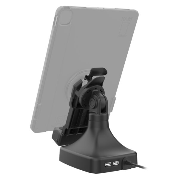 GDS Uni-Conn Tilt & Swivel Dock con USB-C più Dati Ram Mounts RAM-GDS-DOCK-D14-U1C-2A - immagine 3