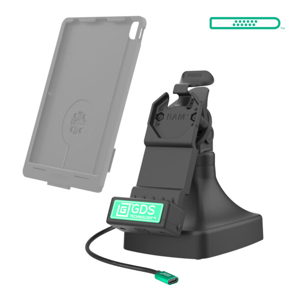 GDS Uni-Conn Tilt & Swivel Dock con USB-C Ram Mounts RAM-GDS-DOCK-D14-U1C - immagine 2