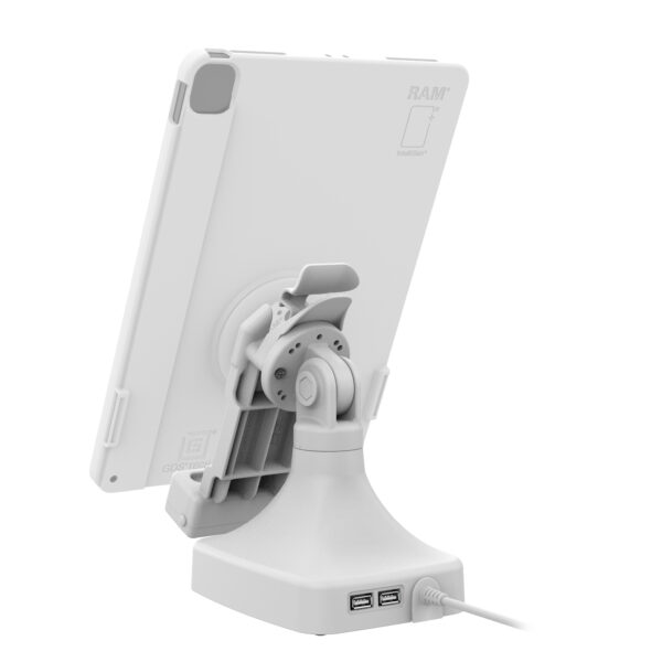 GDS Uni-Conn Tilt & Swivel Dock con PoE più Dati - Grigio Ram Mounts RAM-GDS-DOCK-D14-U1E-2A-GRY - immagine 4