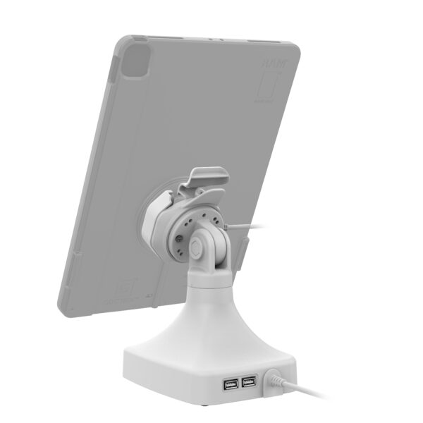 GDS Uni-Conn Dock Tilt & Swivel Alimentato con USB-C più Dati - Grigio Ram Mounts RAM-GDS-DOCK-D14-U3C-2A-GRY - immagine 4