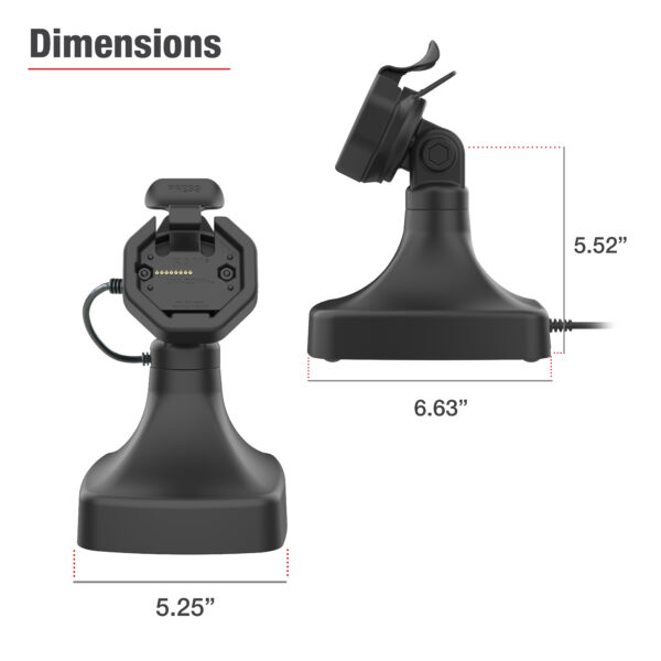 GDS Uni-Conn Dock Tilt & Swivel Alimentato con USB-C Ram Mounts RAM-GDS-DOCK-D14-U3C - immagine 6