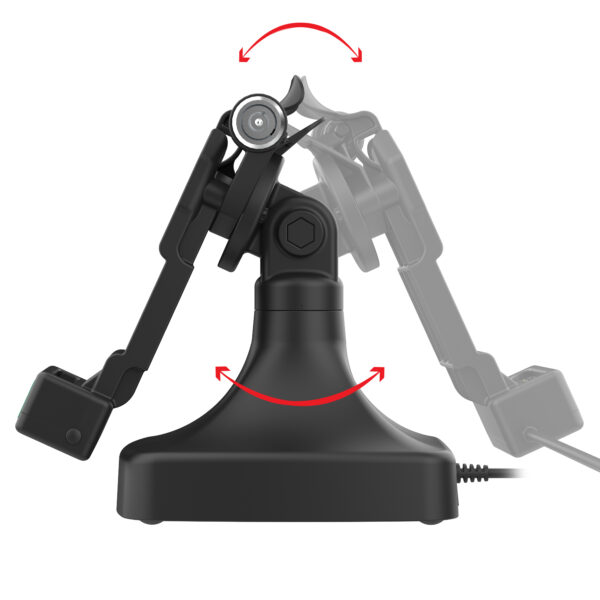 GDS Uni-Conn Dock Tilt & Swivel con USB-C più Dati Ram Mounts RAM-GDS-DOCKLR-D14-U1C-2A - immagine 3