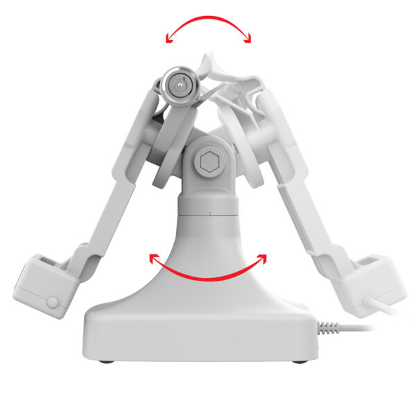 GDS Uni-Conn Dock Tilt & Swivel con PoE più Dati - Grigio Ram Mounts RAM-GDS-DOCKLR-D14-U1E-2A-GRY - immagine 3