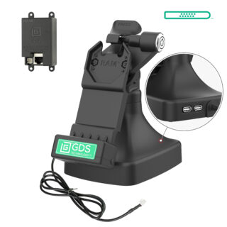 GDS Uni-Conn Dock Tilt & Swivel con PoE più Dati Ram Mounts RAM-GDS-DOCKLR-D14-U1E-2A