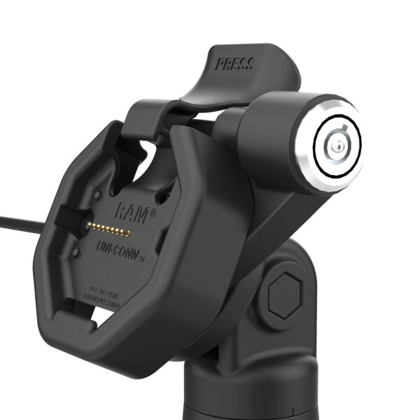 GDS Uni-Conn Powered Locking Tilt & Swivel Dock con USB-C più Dati Ram Mounts RAM-GDS-DOCKLR-D14-U3C-2A - immagine 5