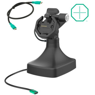GDS Uni-Conn Powered Locking Tilt & Swivel Dock con USB-C Ram Mounts RAM-GDS-DOCKLR-D14-U3C