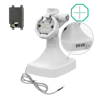 GDS Uni-Conn Powered Locking Tilt & Swivel Dock con PoE più Dati - Grigio Ram Mounts RAM-GDS-DOCKLR-D14-U3E-2A-GRY