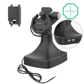 GDS Uni-Conn Powered Locking Tilt & Swivel Dock con PoE più Dati Ram Mounts RAM-GDS-DOCKLR-D14-U3E-2A