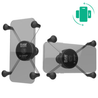 Mascherina X-Grip rotante Ram Mounts RAM-HOL-UN10BRU con sfera B per TELEFONINI di oltre 6"