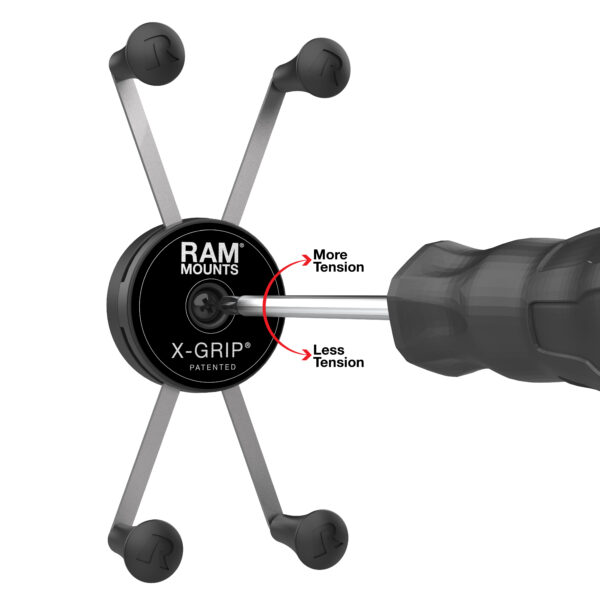 Mascherina X-Grip rotante Ram Mounts RAM-HOL-UN10BRU con sfera B per TELEFONINI di oltre 6" - immagine 4