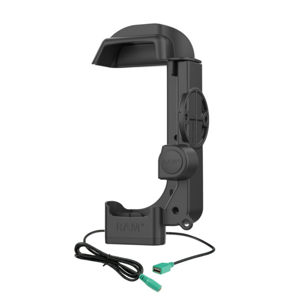 Dock alimentato RAM più USB-A singolo per Zebra MC3300/3400/3450 Ram Mounts RAM-HOL-ZE33PDU - immagine 2