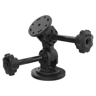 RAM Doppio Supporto Magnetico Girevole a 90 Gradi con Manopola Ram Mounts RAP-101-PV4-2P-MAG88U