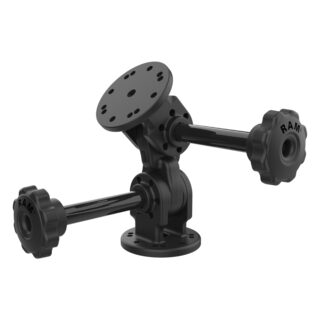 RAM Doppio Perno di Montaggio a 90 Gradi con Manopola Ram Mounts RAP-101-PV4-2PU
