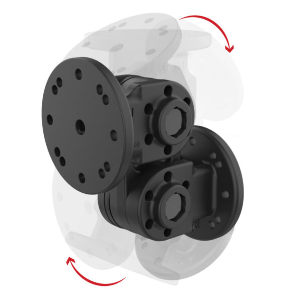 RAM Doppio Perno Dritto Ram Mounts RAP-101-PV4-2S-NKU - immagine 2