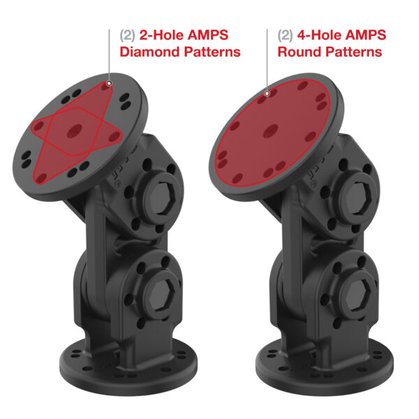 RAM Doppio Perno Dritto Ram Mounts RAP-101-PV4-2S-NKU - immagine 4