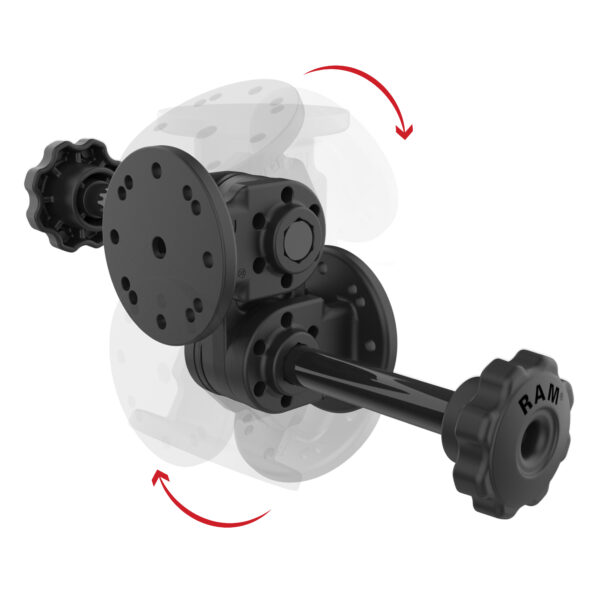 RAM Doppio Perno Dritto con Manopola Ram Mounts RAP-101-PV4-2SU - immagine 2