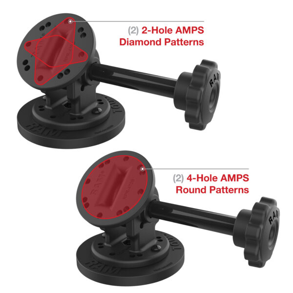 RAM Supporto Magnetico a Perno Singolo con Manopola Ram Mounts RAP-101-PV4-MAG88U - immagine 4