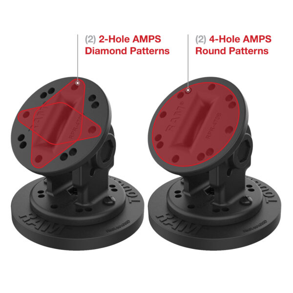RAM Supporto magnetico a perno singolo Ram Mounts RAP-101-PV4-NK-MAG88U - immagine 4