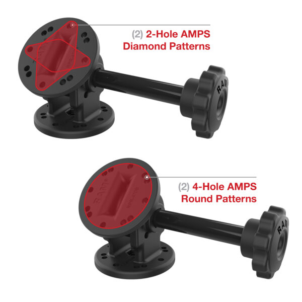 RAM Montaggio a Perno Singolo con Manopola Ram Mounts RAP-101-PV4U - immagine 4