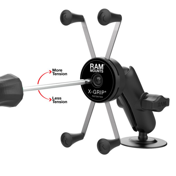 RAM Supporto per telefono rotante X-Grip di grandi dimensioni con base adesiva flessibile Ram Mounts RAP-B-378-UN10RU - immagine 4