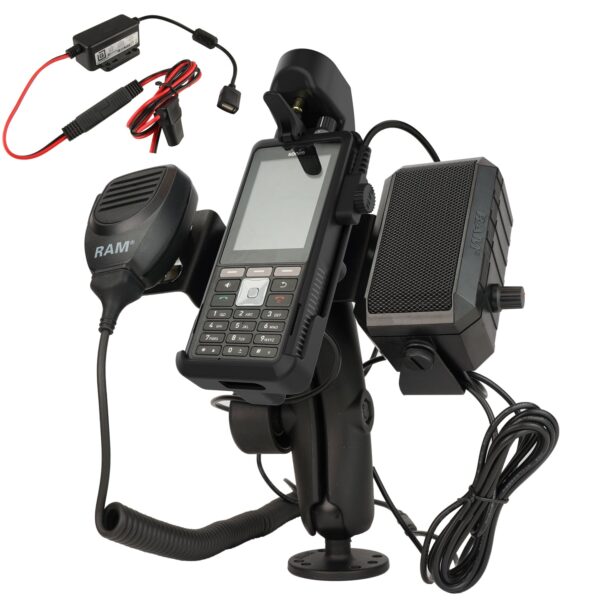 RAM Doppio Supporto a Sfera per Sonim XP5plus con Altoparlante e Hardwire Bundle Ram Mounts RAM-138-S-SNM3PL-V7B1U