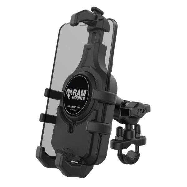 RAM Quick-Grip Pro Supporto per telefono con base a U per manubrio - Corto Ram Mounts RAM-B-149Z-A-PD5U