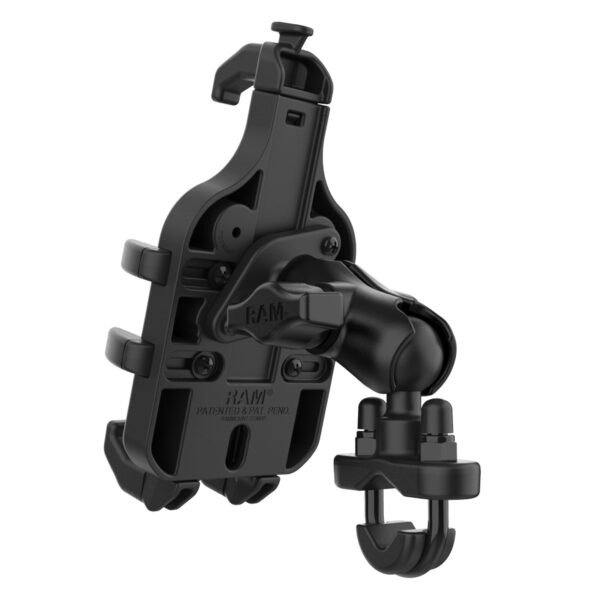 RAM Quick-Grip Pro Supporto per telefono con base a U per manubrio - Corto Ram Mounts RAM-B-149Z-A-PD5U - immagine 3