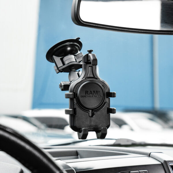 RAM Supporto per telefono Quick-Grip Pro con ventosa Twist-Lock - Media Ram Mounts RAM-B-166-PD5U - immagine 8