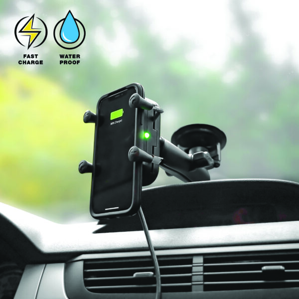 RAM Tough-Charge 15W Supporto a ventosa per ricarica wireless Ram Mounts RAM-B-166-UN12W-1 - immagine 6
