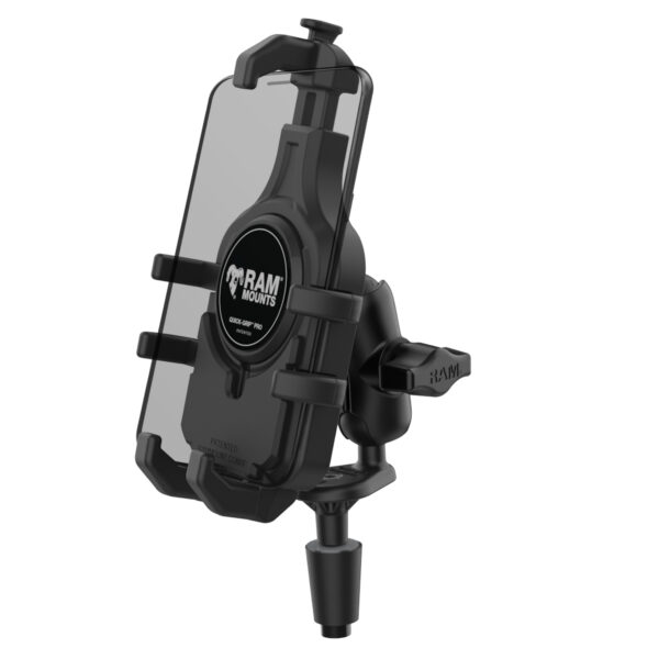 RAM Quick-Grip Pro Supporto per Telefono con Base Stelo Forcella - Corto Ram Mounts RAM-B-176-A-PD5U