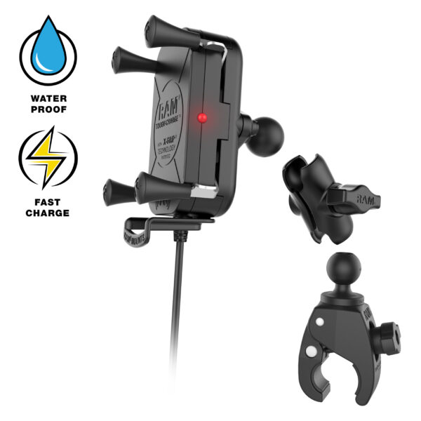 RAM Supporto di ricarica wireless Tough-Charge 15W con Tough-Claw Ram Mounts RAM-B-400-A-UN12W-V7M-1 - immagine 2