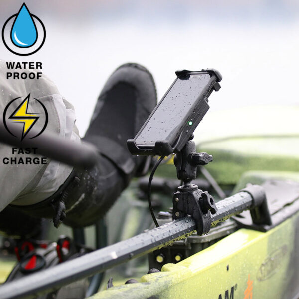 RAM Quick-Grip 15W Supporto di ricarica wireless impermeabile con Tough-Claw Ram Mounts RAM-B-400-A-UN14W-V7M-1 - immagine 7