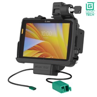 Blocco GDS Power più Dual USB Dock per Zebra ET4x 8" con IntelliSkin Ram Mounts RAM-GDS-DOCKL-ZE20PD2U