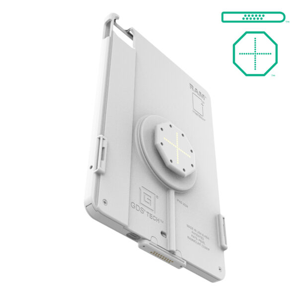 IntelliSkin thin-case per iPad Air 11 (M2) (forma a D e pad posteriori) grigio Ram Mounts RAM-GDS-SKIN-AP45-M2-TCDB-GRY - immagine 2