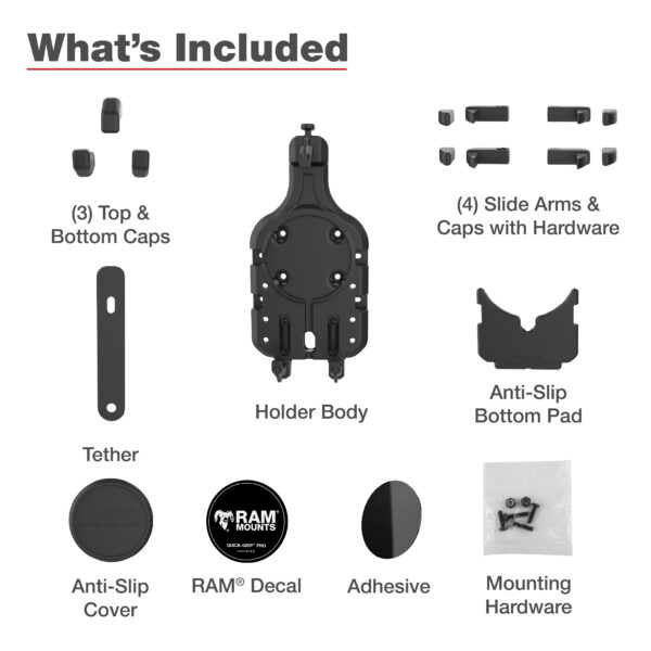 RAM Quick-Grip Pro Supporto per telefono Ram Mounts RAM-HOL-PD5U - immagine 6