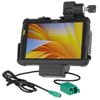Blocco RAM Tough-Dock Power più Dual USB per Tablet Zebra ET4x 8" Ram Mounts RAM-HOL-ZE20PD2KLU