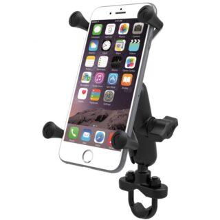 Supporto a manubrio per dispositivi da 6 pollici Ram Mounts RAM-B-149Z-UN10BU RAM X-Grip IV per Apple iPhone Pro e Plus
