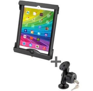 SUPPORTO A SUPERFICIE PIANA CON ANTIFURTO A CHIAVE RAM-B-138-TABL20U per Apple iPad Air 1 e 2