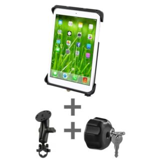 SUPPORTO ANTIFURTO A CHIAVE PER MANUBRIO RAM-B-149Z-TABL6U PER TABLE-PC E MOTOROLA XOOM e iPad Air
