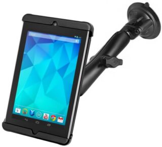 SUPPORTO A VENTOSA RAM-MOUNT RAM-B-166-TAB18U per Galaxy Tab 3 Lite 7.0 e Google Nexus 7 con o senza cover DUTY