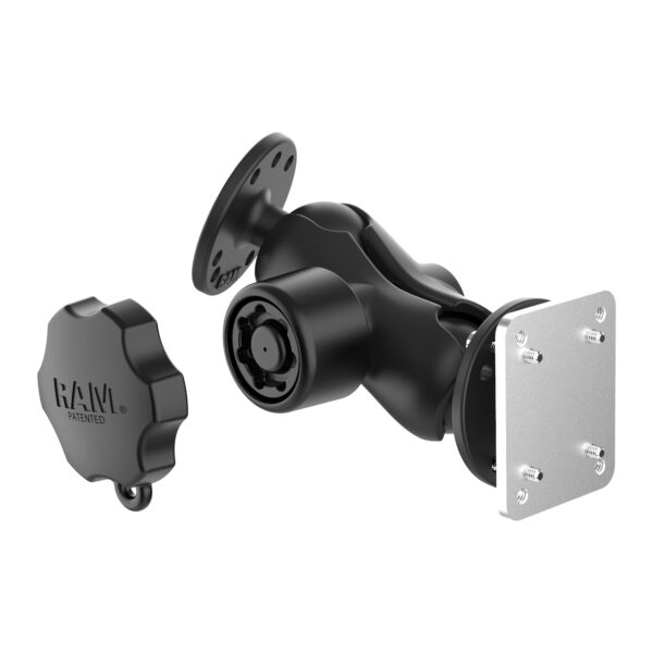 Supporto per cruscotto con bloccaggio RAM con piastra di supporto Supporti per braccio corti di dimensioni C RAM-101L-B-225B2U - immagine 2