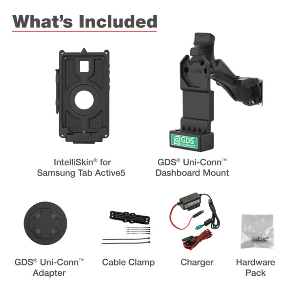 GDS Uni-Conn Vehicle Bundle per Samsung Tab Active5 Ram Mounts RAM-GDS-U1-SAM90-KIT1 - immagine 4