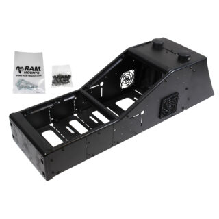 Console angolata RAM Tough-Box con carenatura posteriore Ford Police Interceptor Supporti per ariete RAM-VCA-113A