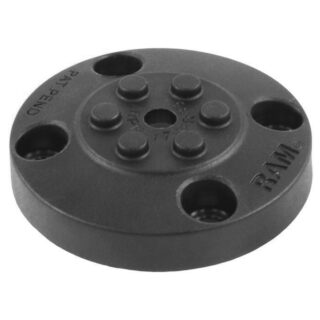 RAM Pin-Lock 4-Foro AMPS Adattatore Piastra Rotonda Ram Mounts RAP-202PLU