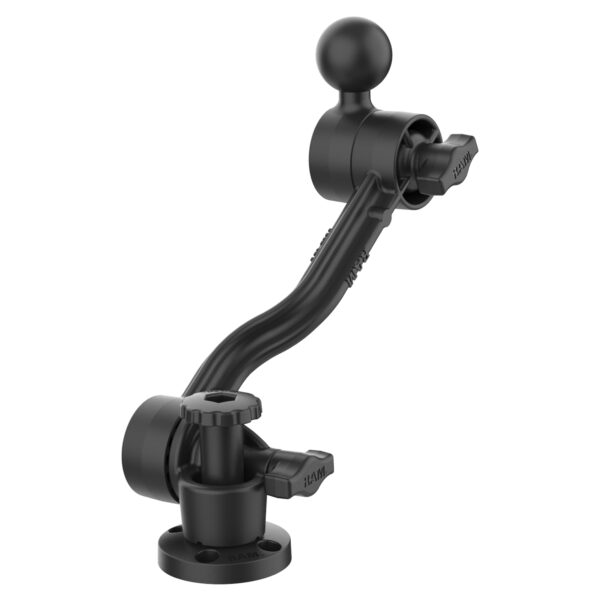 Braccio a cricchetto perforato composito RAM con supporti per braccio a sfera RAP-411D-114-PA-BGU